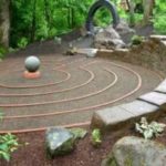 Meditatietuin - labyrint voorbeeld